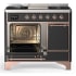 Ilve Majestic III Collection UMD40FQNR3MGP - 40 Inch Dual Fuel Range with 6 Sealed Burners, Griddle