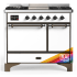 Ilve Majestic III Collection UMD40FQNR3RAB - 40 Inch Dual Fuel Range with 6 Sealed Burners, Griddle