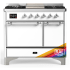 Ilve Majestic III Collection UMD40FQNR3RAC - 40 Inch Dual Fuel Range with 6 Sealed Burners, Griddle