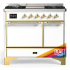 Ilve Majestic III Collection UMD40FQNR3RAGLP - 40 Inch Dual Fuel Range with 6 Sealed Burners