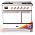 Ilve Majestic III Collection UMD40FQNR3RAP - 40 Inch Dual Fuel Range with 6 Sealed Burners, Griddle