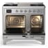Ilve Majestic III Collection UMD40FQNR3SSC - 40 Inch Dual Fuel Range with 6 Sealed Burners, Griddle