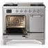 Ilve Majestic III Collection UMD40FQNR3SSC - 40 Inch Dual Fuel Range with 6 Sealed Burners, Griddle