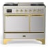 Ilve Majestic III Collection UMD40FQNR3SSGLP - 40 Inch Dual Fuel Range with 6 Sealed Burners, Griddle