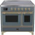 Ilve Majestic II Collection UMDI10NS3BGG - 40 Inch Blue Grey Color Freestanding Range