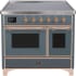 Ilve Majestic II Collection UMDI10NS3BGP - 40 Inch Blue Grey Color Freestanding Range