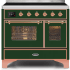Ilve Majestic II Collection UMDI10NS3EGP - 40 Inch Emerald Green Freestanding Induction Range