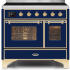 Ilve Majestic II Collection UMDI10NS3MBG - 40 Inch Midnight Blue Freestanding Induction Range