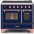 Ilve Majestic II Collection UMDI10NS3MBP - 40 Inch Midnight Blue Freestanding Induction Range