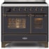 Ilve Majestic II Collection UMDI10NS3MGB - 40 Inch Matte Graphite Freestanding Induction Range