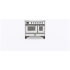 Ilve Majestic II Collection UMDI10NS3RAB - 40 Inch Freestanding Induction Range in Front View