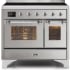 Ilve Majestic II Collection UMDI10NS3SSC - 40 Inch Stainless Steel Freestanding Induction Range