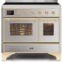 Ilve Majestic II Collection UMDI10NS3SSG - 40 Inch Stainless Steel Freestanding Induction Range