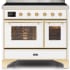 Ilve Majestic II Collection UMDI10NS3WHG - 40 Inch White Freestanding Induction Range