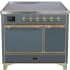 Ilve Majestic II Collection UMDI10QNS3BGG - 40 Inch Freestanding Electric Induction Range in Front View