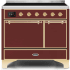 Ilve Majestic II Collection UMDI10QNS3BUG - 40 Inch Freestanding Electric Induction Range in Front View