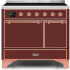 Ilve Majestic II Collection UMDI10QNS3BUP - 40 Inch Freestanding Electric Induction Range in Front View