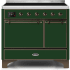 Ilve Majestic II Collection UMDI10QNS3EGB - 40 Inch Freestanding Electric Induction Range in Front View