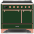 Ilve Majestic II Collection UMDI10QNS3EGP - 40 Inch Freestanding Electric Induction Range in Front View