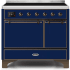 Ilve Majestic II Collection UMDI10QNS3MBB - 40 Inch Freestanding Electric Induction Range in Front View