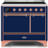 Ilve Majestic II Collection UMDI10QNS3MBP - 40 Inch Freestanding Electric Induction Range in Front View