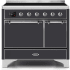 Ilve Majestic II Collection UMDI10QNS3MGC - 40 Inch Freestanding Electric Induction Range in Front View