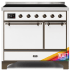 Ilve Majestic II Collection UMDI10QNS3RAB - 40 Inch Freestanding Electric Induction Range in Front View