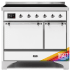 Ilve Majestic II Collection UMDI10QNS3RAC - 40 Inch Freestanding Electric Induction Range in Front View