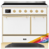 Ilve Majestic II Collection UMDI10QNS3RAG - 40 Inch Freestanding Electric Induction Range in Front View