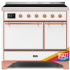 Ilve Majestic II Collection UMDI10QNS3RAP - 40 Inch Freestanding Electric Induction Range in Front View