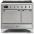 Ilve Majestic II Collection UMDI10QNS3SSC - 40 Inch Freestanding Electric Induction Range in Front View