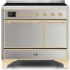 Ilve Majestic II Collection UMDI10QNS3SSG - 40 Inch Freestanding Electric Induction Range in Front View