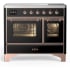 Ilve Majestic III Collection UMDIB40NR3BKP - 40 Inch Induction Range with 6 Induction Elements