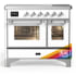 Ilve Majestic III Collection UMDIB40NR3RAC - 40 Inch Induction Range with 6 Induction Elements