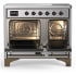 Ilve Majestic III Collection UMDIB40NR3SSB - 40 Inch Induction Range with 6 Induction Elements