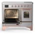Ilve Majestic III Collection UMDIB40NR3SSP - 40 Inch Induction Range with 6 Induction Elements