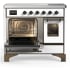Ilve Majestic III Collection UMDIB40NR3WHB - 40 Inch Induction Range with 6 Induction Elements