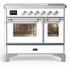 Ilve Majestic III Collection UMDIB40NR3WHC - 40 Inch Induction Range with 6 Induction Elements