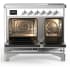 Ilve Majestic III Collection UMDIB40NR3WHC - 40 Inch Induction Range with 6 Induction Elements