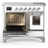Ilve Majestic III Collection UMDIB40NR3WHC - 40 Inch Induction Range with 6 Induction Elements