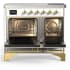 Ilve Majestic III Collection UMDIB40NR3WHG - 40 Inch Induction Range with 6 Induction Elements
