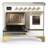 Ilve Majestic III Collection UMDIB40NR3WHG - 40 Inch Induction Range with 6 Induction Elements