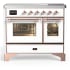 Ilve Majestic III Collection UMDIB40NR3WHP - 40 Inch Induction Range with 6 Induction Elements