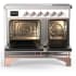 Ilve Majestic III Collection UMDIB40NR3WHP - 40 Inch Induction Range with 6 Induction Elements