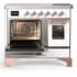 Ilve Majestic III Collection UMDIB40NR3WHP - 40 Inch Induction Range with 6 Induction Elements