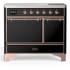 Ilve Majestic III Collection UMDIB40QNR3BKP - 40 Inch Induction Range with 6 Induction Elements