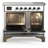 Ilve Majestic III Collection UMDIB40QNR3WHB - 40 Inch Induction Range with 6 Induction Elements