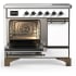 Ilve Majestic III Collection UMDIB40QNR3WHB - 40 Inch Induction Range with 6 Induction Elements