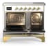 Ilve Majestic III Collection UMDIB40QNR3WHG - 40 Inch Induction Range with 6 Induction Elements