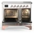 Ilve Majestic III Collection UMDIB40QNR3WHP - 40 Inch Induction Range with 6 Induction Elements